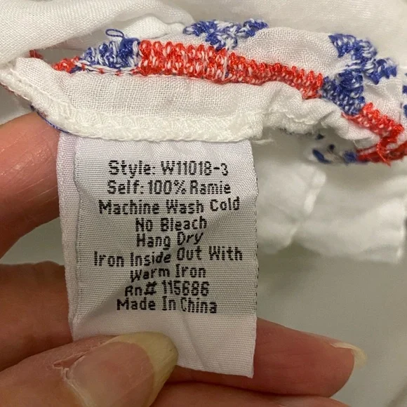 Johnny Was Workshop Zelda Peasant Top - Picture 9 of 9